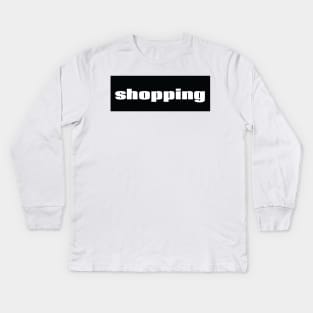 Shopping Kids Long Sleeve T-Shirt